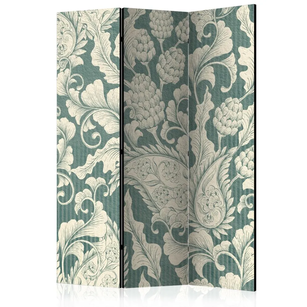 Parawan dwustronny Orient 135x172 cm 3-częściowy czarny | MIRAT.