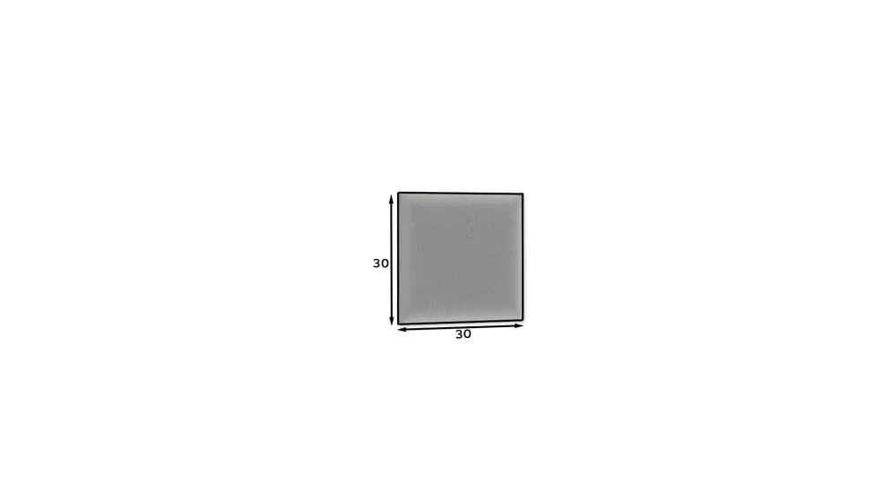 Panel tapicerowany SQUARE 30x30 jasnoszary miękki I sklep meblowy MIRAT.