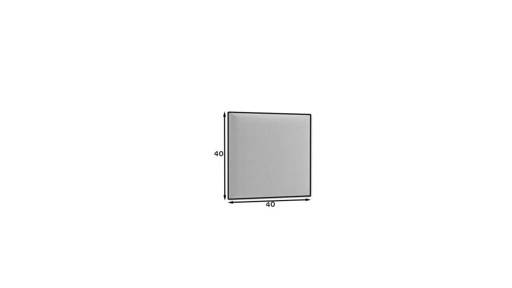 Panel tapicerowany SQUARE 40x40 szary kwadratowy I sklep meblowy MIRAT.