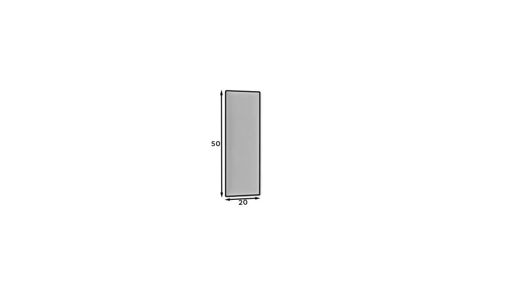 Panel tapicerowany SQUARE 50x20 żółty do sypialni I sklep meblowy MIRAT.