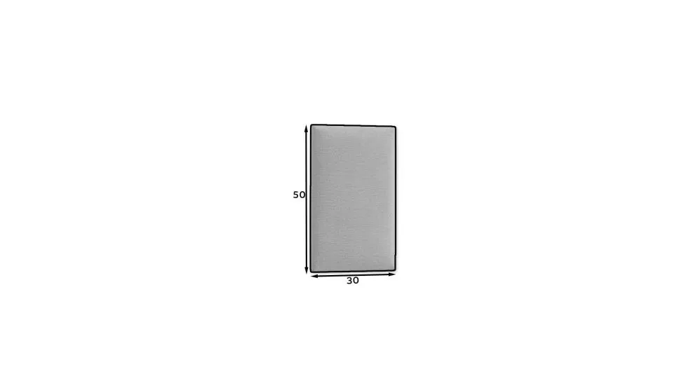 Panel tapicerowany SQUARE 50x30 morski do salonu I sklep meblowy MIRAT.