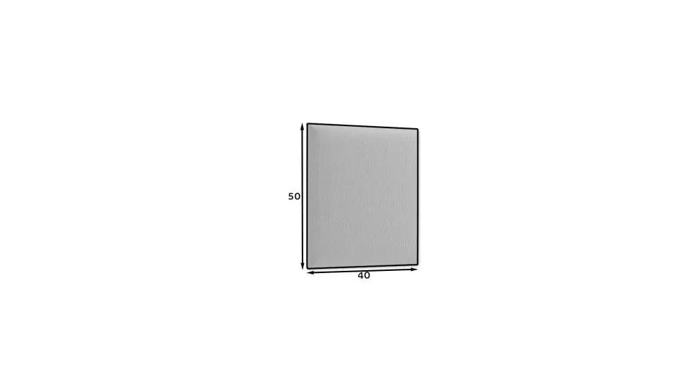Panel tapicerowany SQUARE 50x40 ciemny grafit na ścianę I sklep meblowy MIRAT.