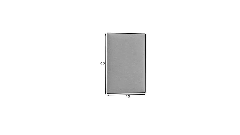 Panel tapicerowany SQUARE 60x40 ciemnoszary aksamitny do sypialni I sklep meblowy MIRAT.