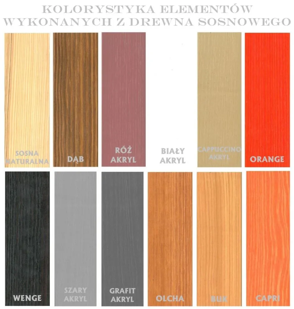 Łóżko dziecięce ONEGA 180x80 dwuosobowe szare/truflowe sosnowe I sklep meblowy MIRAT.