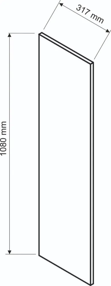 Foliowany panel boczny DENIS 108x32 dąb london | MIRAT.  kolekcja DENIS
