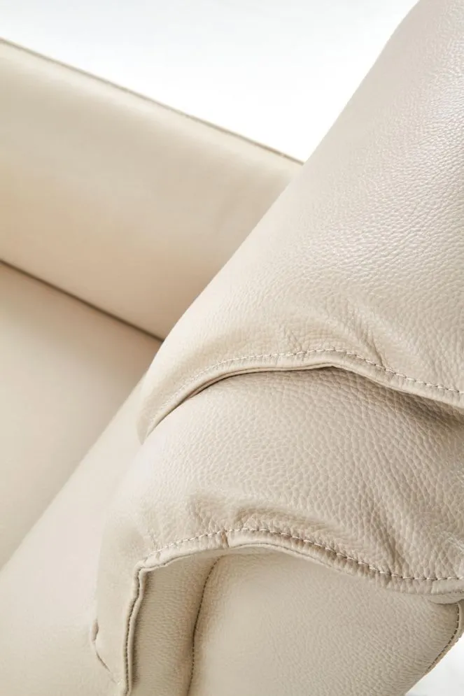 Fotel PARADISE kremowe elektrycznie rozkładane z gniazdem USB | MIRAT.