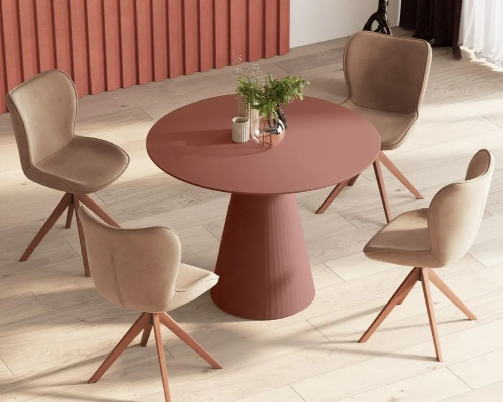 Stół PINETO 100x100 bordowy I sklep meblowy MIRAT. styl PASTELE