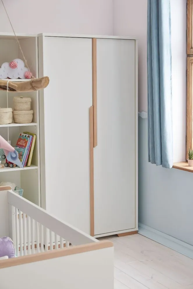 Szafa SNAP dwudrzwiowa-biały PINIO | MIRAT. styl SKANDYNAWSKI kolekcja SNAP