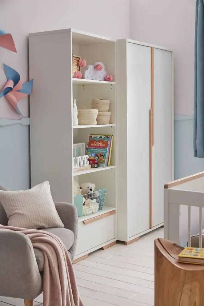 Regał SNAP-biały PINIO | MIRAT. styl SKANDYNAWSKI kolekcja IGA