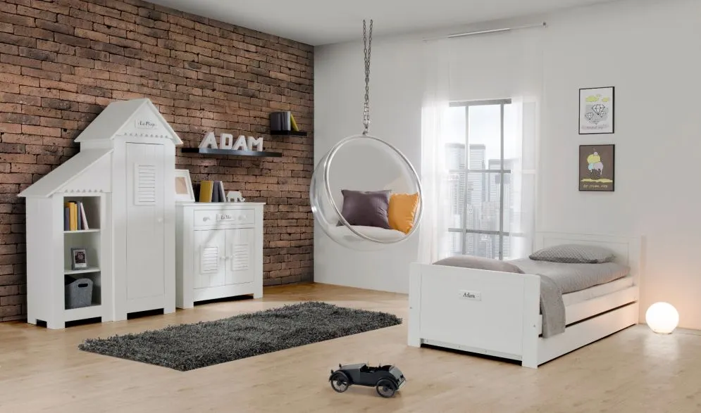 Dostawka regał na zabawki i książki z dwoma półkami mały atestowany bezpieczny polskiej produkcji MARSYLIA