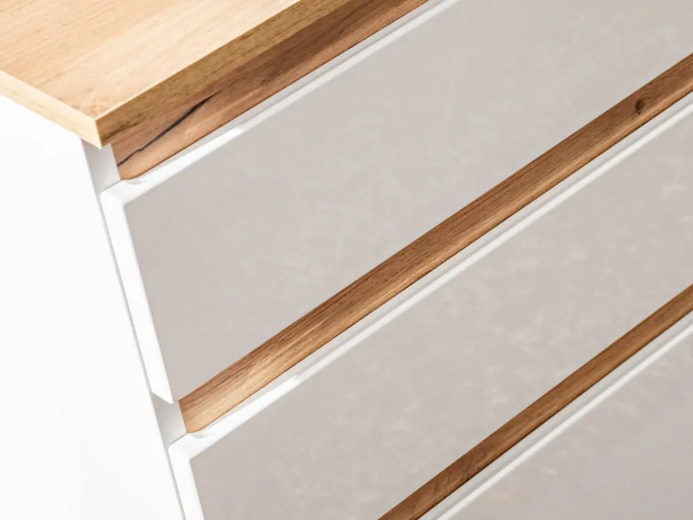 Szafka pod umywalkę nablatową PLATINUM 94 cm biała wisząca | MIRAT. kolekcja PLATINUM