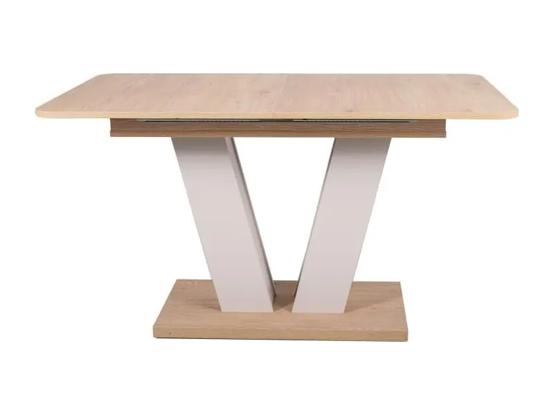 Stół z podstawą w kształcie V Platon 136-176 cm dąb | MIRAT