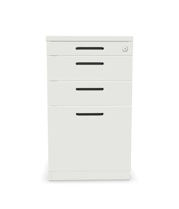 Kontenerek biurowy EASY SPACE 3D PB 43cm biały z zamkiem I sklep meblowy MIRAT.