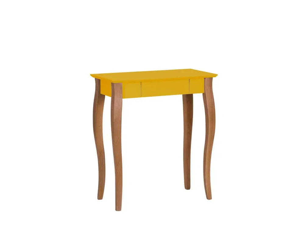Biurko LILLO żółte młodzieżowe małe | MIRAT. styl SKANDYNAWSKI