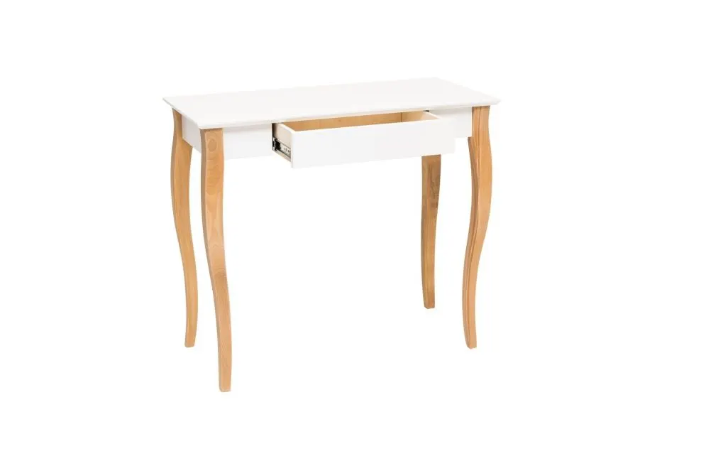 Biurko LILLO białe z szufladą w stylu skandynawskim | MIRAT. styl SKANDYNAWSKI