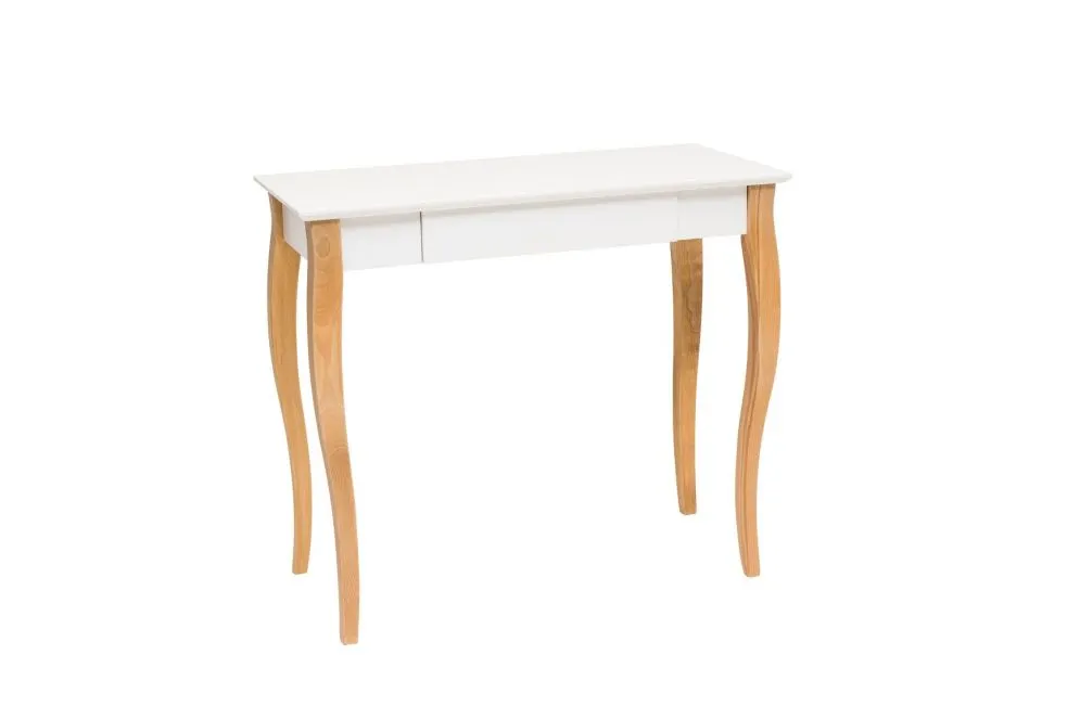 Biurko LILLO białe z szufladą w stylu skandynawskim | MIRAT. styl SKANDYNAWSKI