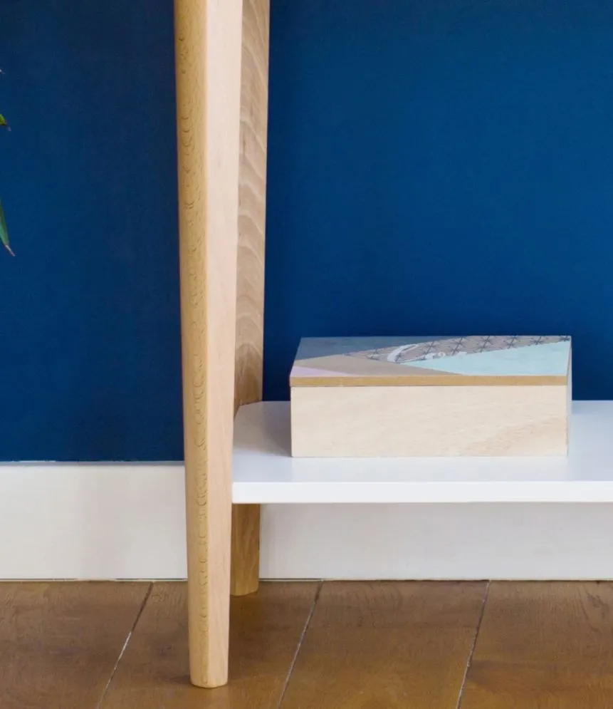 Konsola ASHME średnia biała do przedpokoju w stylu skandynawskim | MIRAT. styl SKANDYNAWSKI