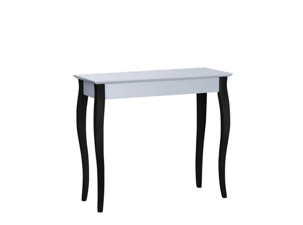 Konsola LILLO jasnoszara/czarna na drewnianych nogach polskiej produkcji | MIRAT. w stylu SKANDYNAWSKI kolekcja