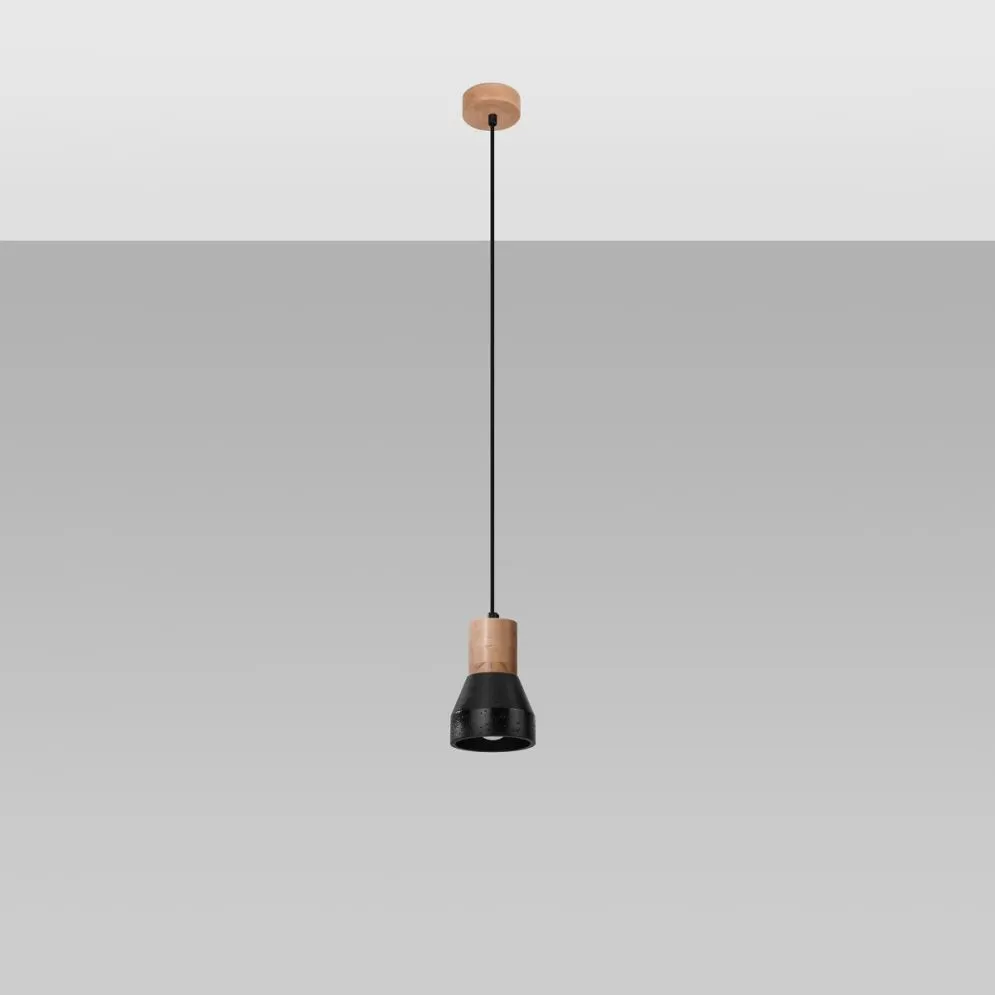 Lampa wisząca QUBIC czarna betonowy | sklep MIRAT  kolekcja qubic