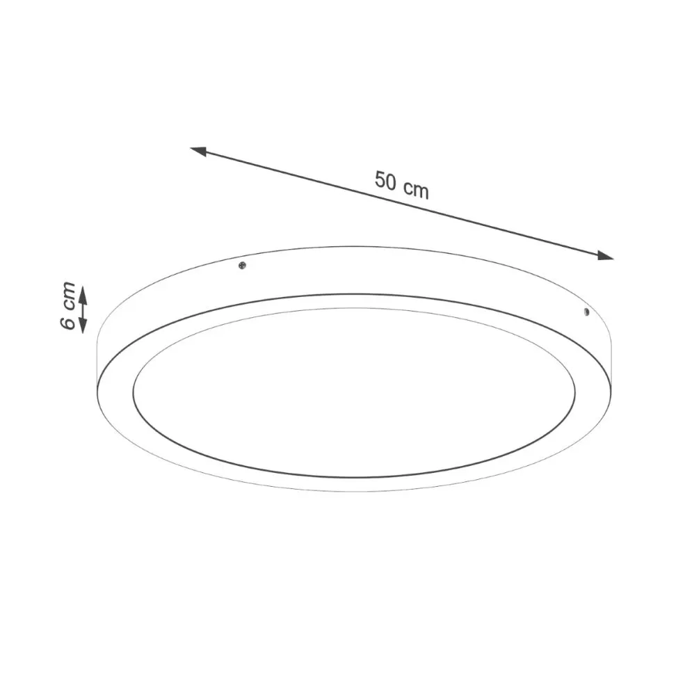Plafon ONYX 50 czarny LED 3000K okrągły | sklep MIRAT  kolekcja onyx