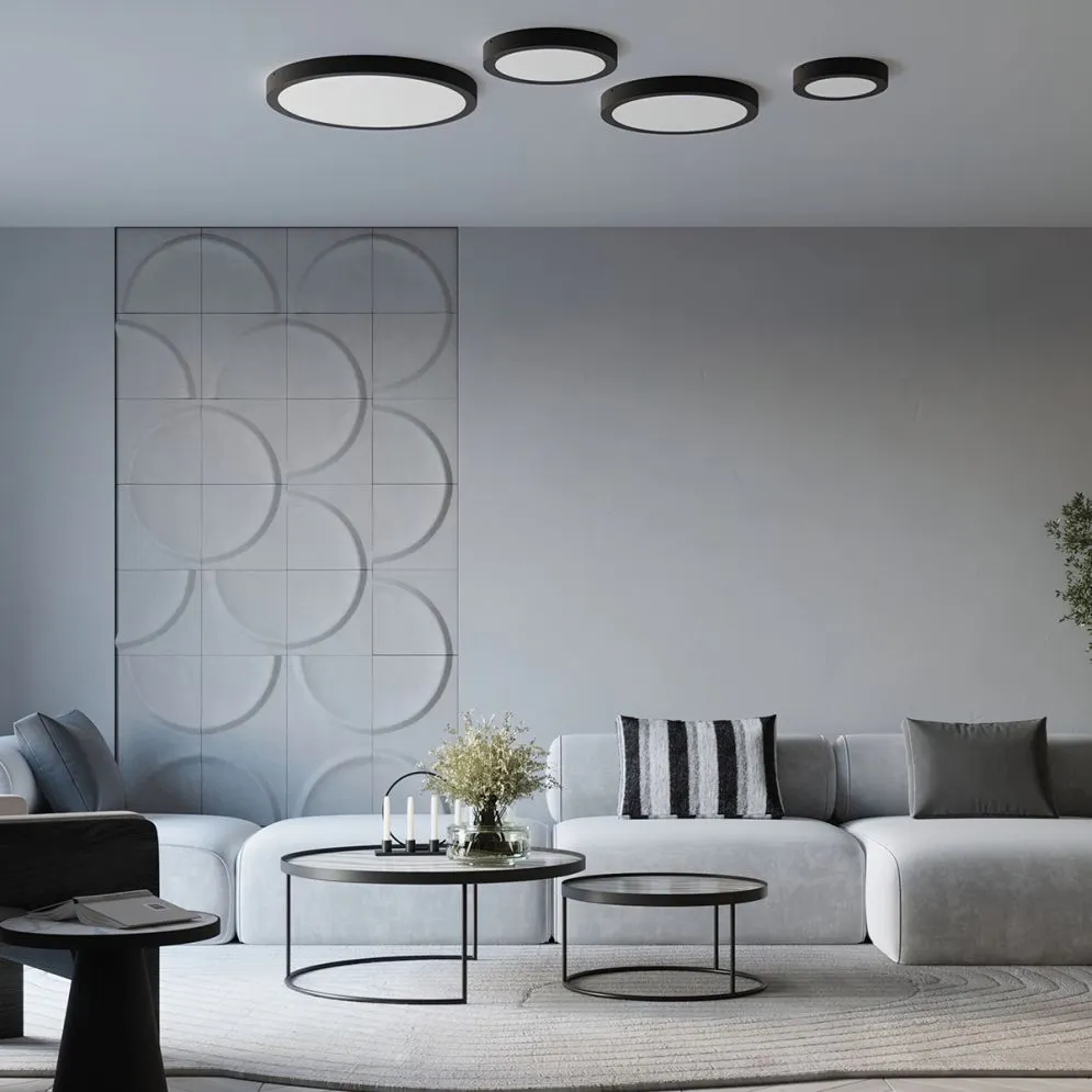 Plafon ONYX 50 czarny LED 3000K okrągły | sklep MIRAT  kolekcja onyx