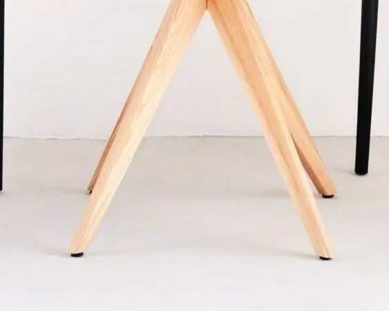 Stół półokrągły CUTTI 90x90 rozkładany granatowy/dąb I sklep meblowy MIRAT. styl PASTELE