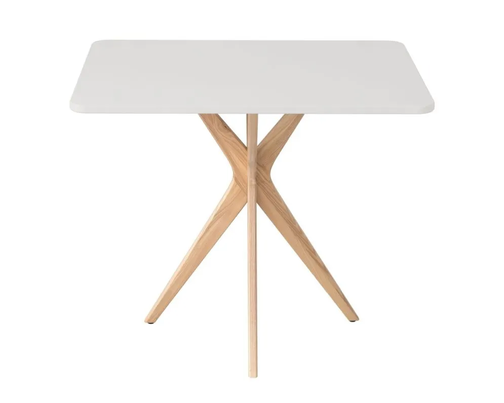 Industrialny stół CUTTI 55x80 do jadalni szary styl SKANDYNAWSKI