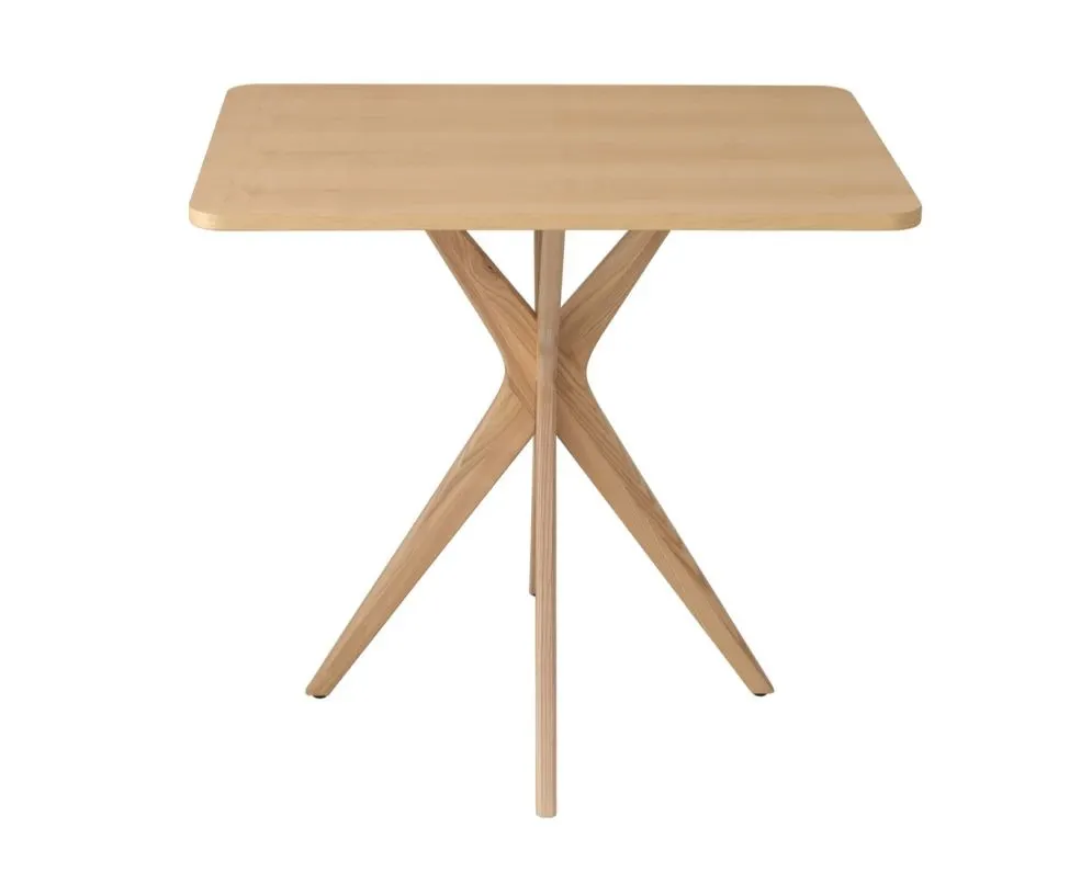 Jesionowy stół CUTTI 55x80 do salonu styl SKANDYNAWSKI