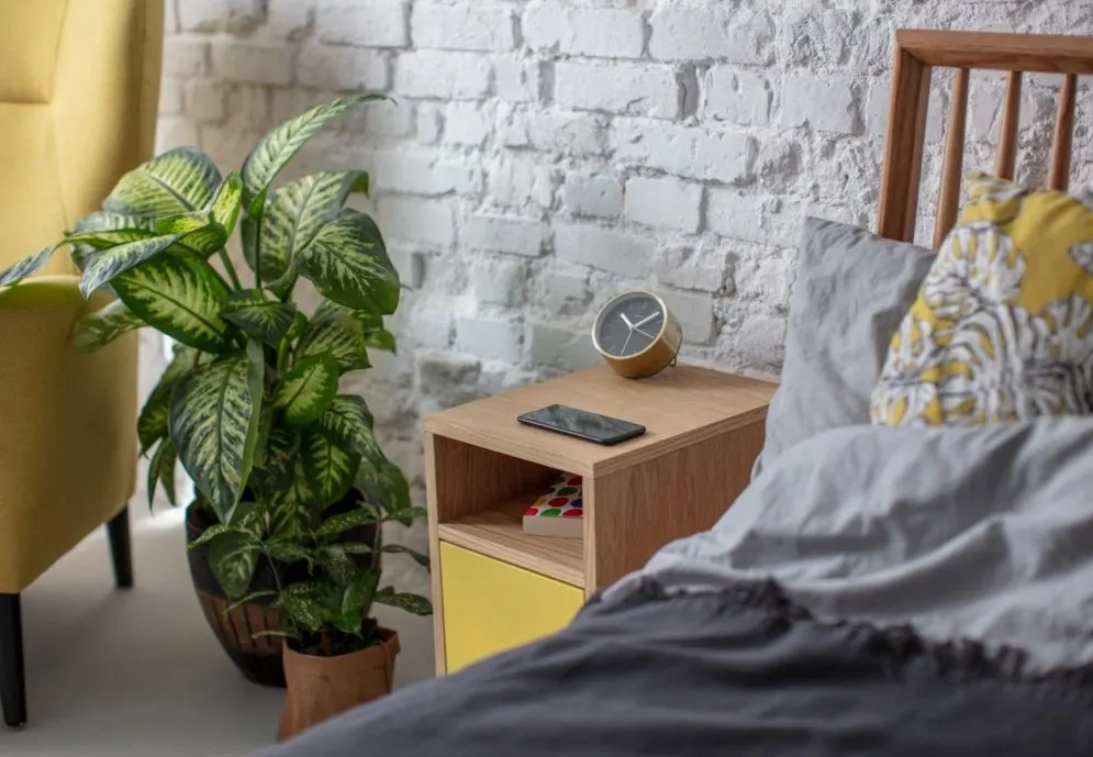 Szafka nocna SIMPLE drewniana z półką | MIRAT. w stylu  kolekcja