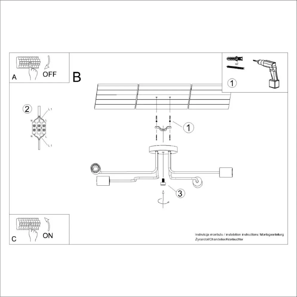 Żyrandol TIMBO 4 biały designerski| sklep MIRAT  kolekcja timbo