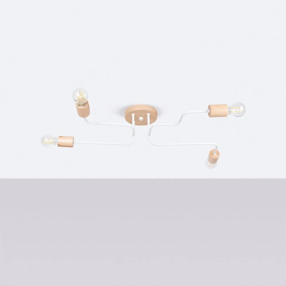 Żyrandol TIMBO 4 biały designerski| sklep MIRAT  kolekcja timbo