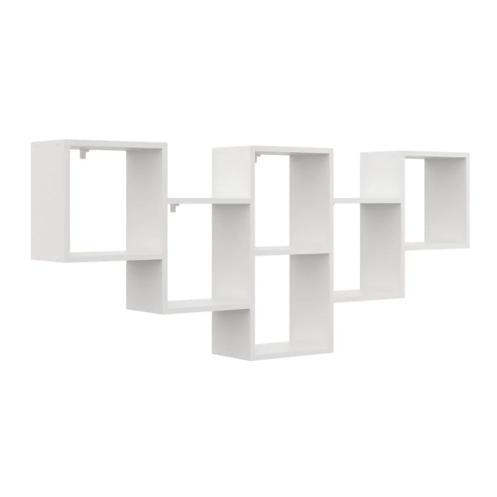 Półka ALESIA 9 biała wisząca na książki i dekoracje | MIRAT. styl SKANDYNAWSKI