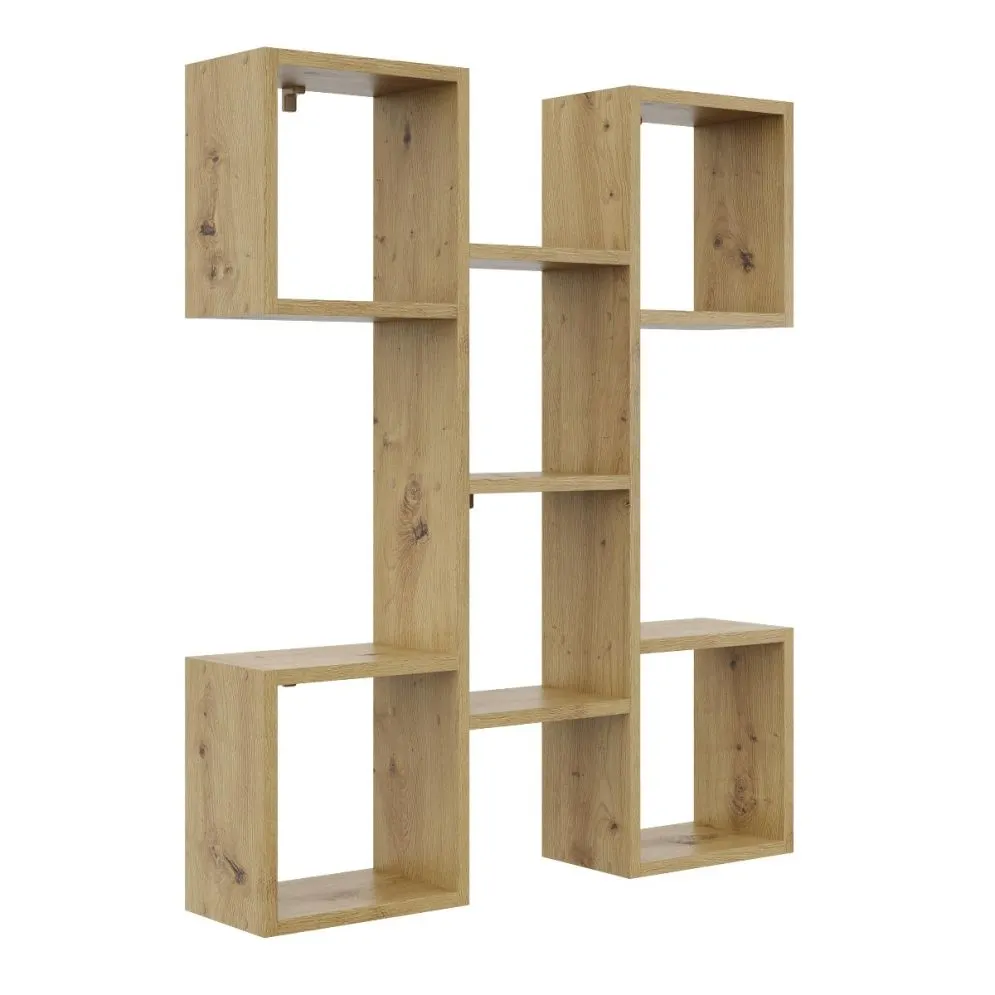 Półka ALESIA 10 dąb artisan wisząca na książki | MIRAT. styl LOFT