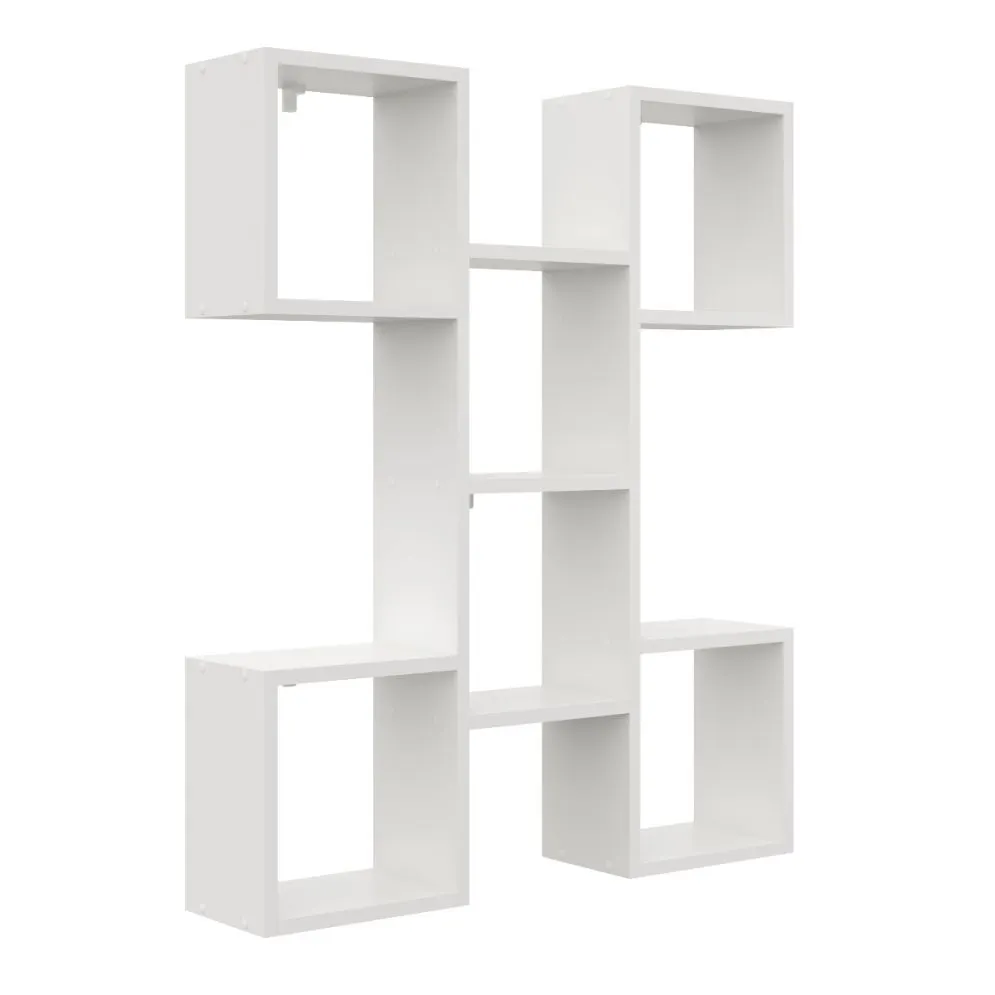 Półka ALESIA 10 biała wisząca na książki i dekoracje | MIRAT. styl SKANDYNAWSKI