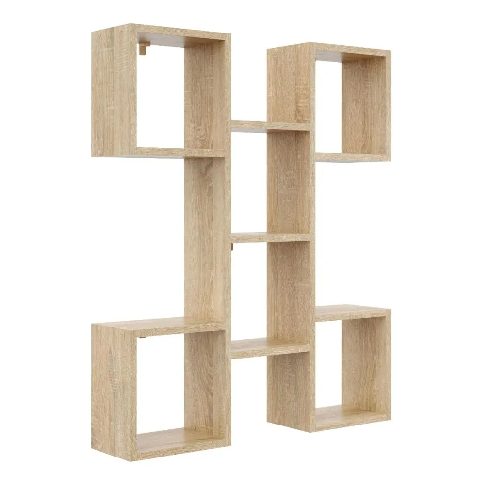 Półka ALESIA 10 dąb sonoma wisząca do salonu | MIRAT. styl LOFT