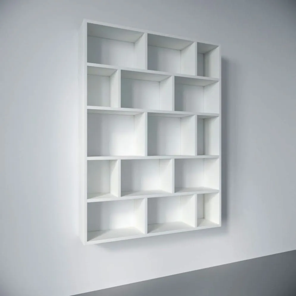 Półka FIOR biała wisząca na książki i dekoracje | MIRAT. styl SKANDYNAWSKI