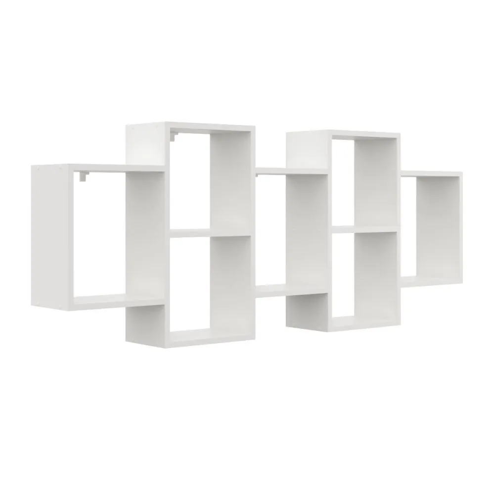 Półka ALESIA 4 biała wisząca na książki i dekoracje | MIRAT. w stylu SKANDYNAWSKI kolekcja