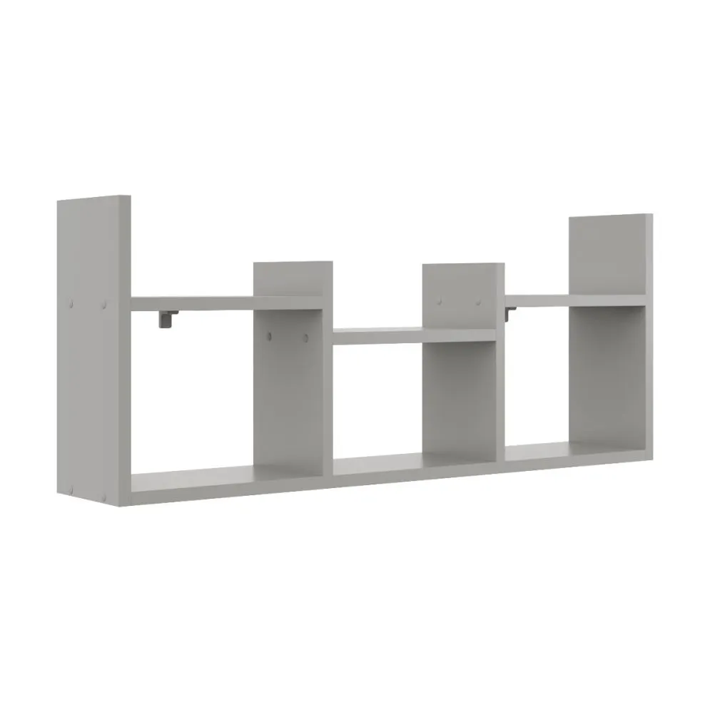 Półka ALESIA 5 szara wisząca do salonu | MIRAT. styl LOFT