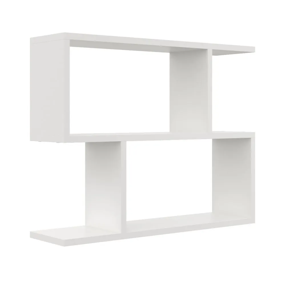 Półka ALESIA 7 biała wisząca na książki i dekoracje | MIRAT. styl SKANDYNAWSKI