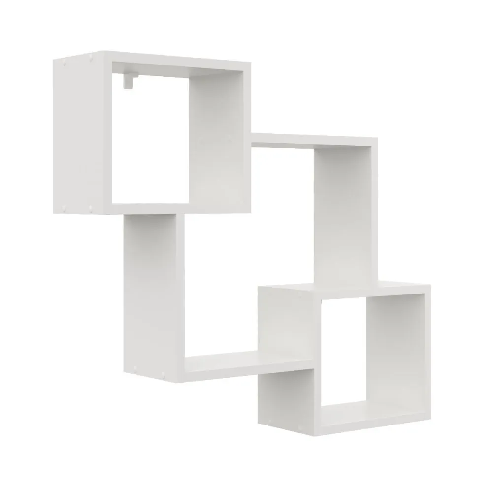 Półka ALESIA 1 biała wisząca na książki i dekoracje | MIRAT. w stylu SKANDYNAWSKI kolekcja