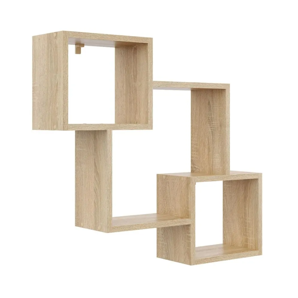 Półka ALESIA 1 dąb sonoma wisząca do salonu | MIRAT. w stylu LOFT kolekcja