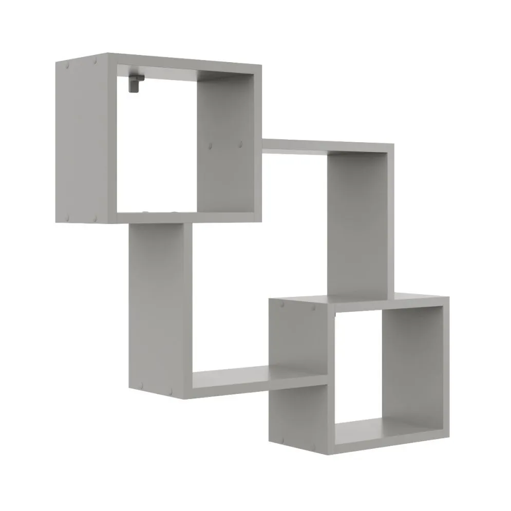 Półka ALESIA 1 szara wisząca do salonu | MIRAT. w stylu LOFT kolekcja