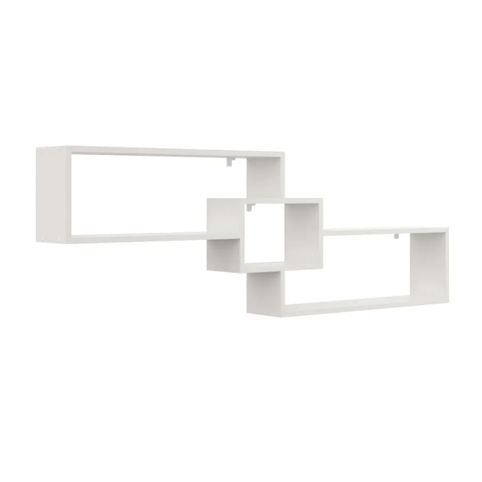 Półka ALESIA 2 biała wisząca na książki i dekoracje | MIRAT. w stylu SKANDYNAWSKI kolekcja