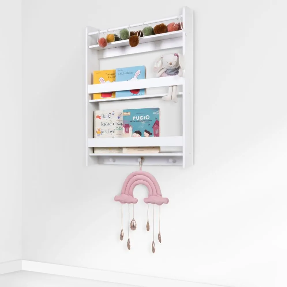 Półka LITTLESKY biała na zabawki I sklep meblowy MIRAT. styl SKANDYNAWSKI