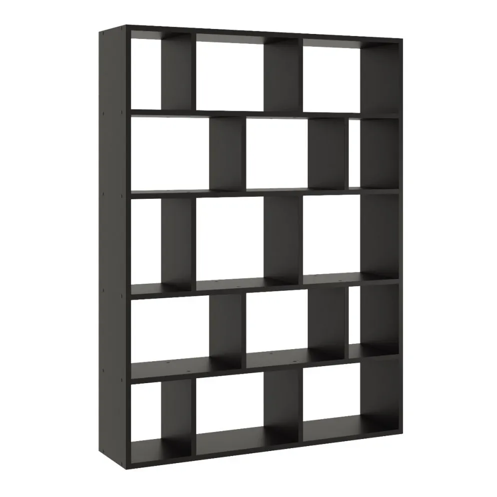 Półka FIOR czarna wisząca na książki i dekoracje | MIRAT. styl SKANDYNAWSKI