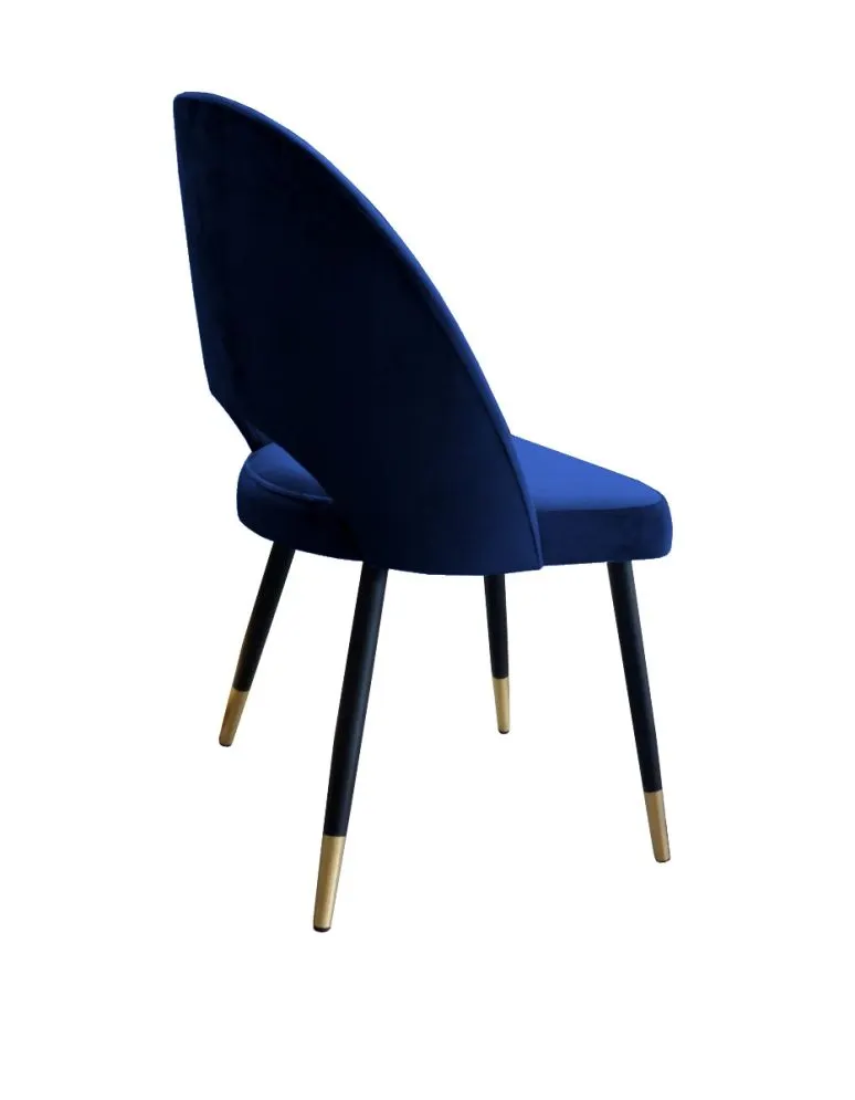 Krzesło ISKAR VELVET GOLD granatowe w stylu glamour | MIRAT. w stylu GLAMOUR kolekcja