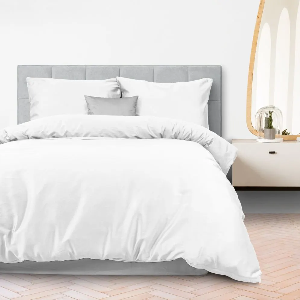 Pościel satyna bawełniana biały 603/160x200 | MIRAT.