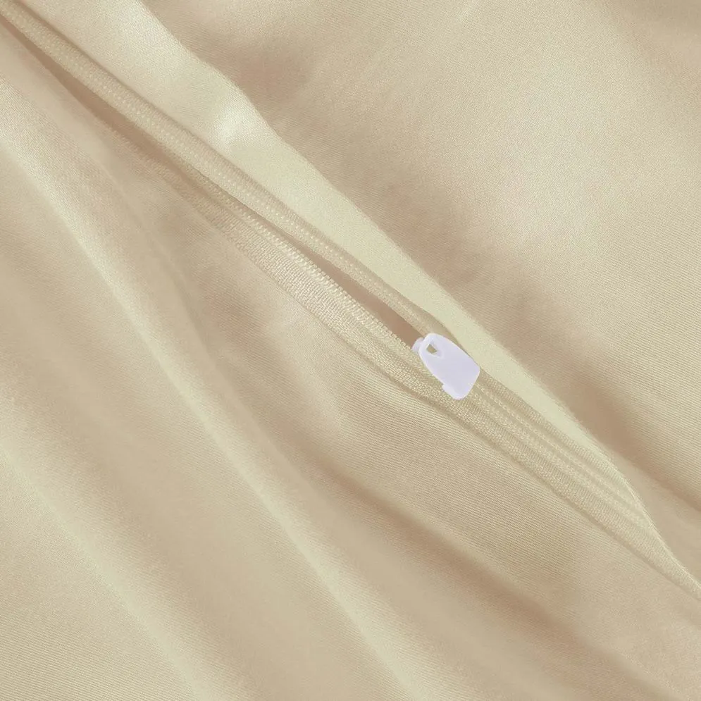 Pościel satyna bawełniana krem 155/160x200  | MIRAT.