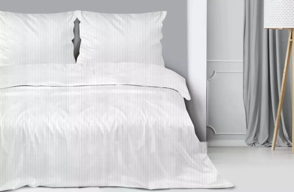 Poszwa Hotelowa SATYNA 200x200 biała na kołdrę I sklep meblowy MIRAT.