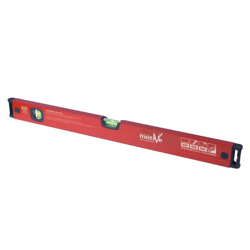 Poziomica Aluminiowa 40cm MOTIVE HV | Dokładność 0,5 mm/m